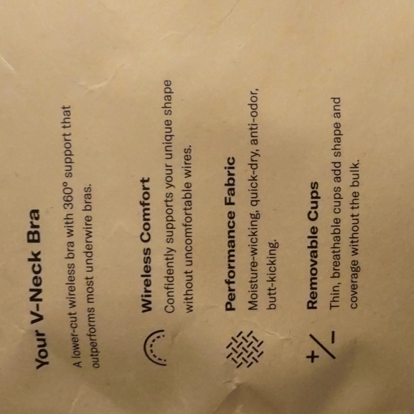 NWT Knix V-Neck Padded Bra color Midnight size 7 - Picture 4 of 9